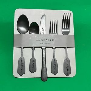 Anthropologie Hammond Flatware Five-Piece Place Setting New Unique and Gorgeous!